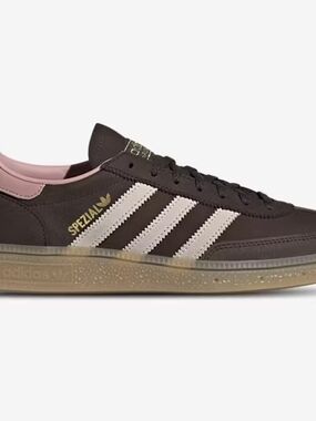 adidas Spezial Brown with Pink Collar and White Stripes